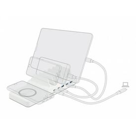 Delock / Wireless charging pad / 15 Watt / white / for P/ | 41451