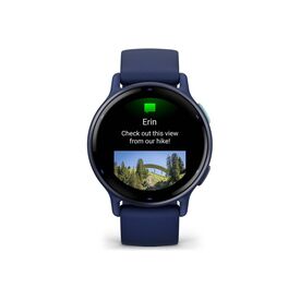 Garmin vívoactive 5 Navy smart watch with band sil | 010-02862-12