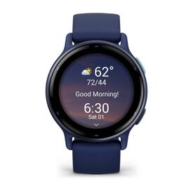 Garmin vívoactive 5 Navy smart watch with band sil | 010-02862-12