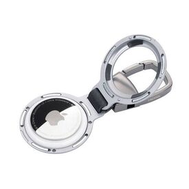 TROIKA AIRTAG HOLDER Key ring Silver Aluminium / 83  | KR25-05/SI