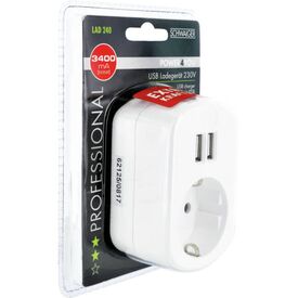 Schwaiger Power adapter 3.4 A / 2 output connectors ( | LAD240532
