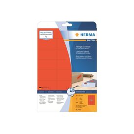 HERMA Coloured labels A4, 70 x 37 mm, red, removable