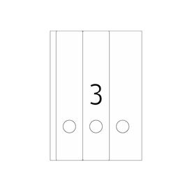 HERMA Inkjet file spine labels A4, 61 x 297 mm, white,