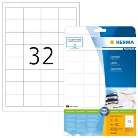 HERMA PREMIUM labels A4, 48,3 x 33,8 mm, white,