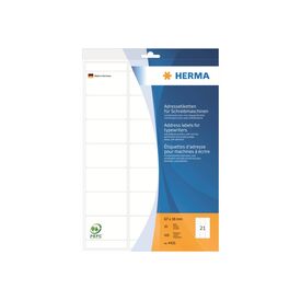 HERMA Paper permanent adhesive matt white 67 x 38 mm 420 4431