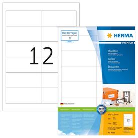 HERMA Premium Paper matte permanent selfadhesive white 4669