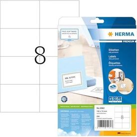 HERMA Premium Paper matte permanent selfadhesive white 5062