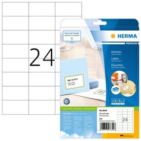 HERMA Premium Paper matte permanent selfadhesive white 70 8644