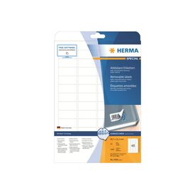 HERMA Removable labels A4, 45,7 x 21,2 mm, white