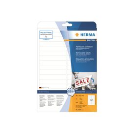 HERMA Removable labels A4, 96 x 16,9 mm, white