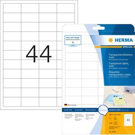HERMA Special Matte permanent selfadhesive transparent 4680