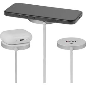 CLUB3D CAC-3026 Qi2 25W Wireless Charger White Qi 2.2 MagSafe