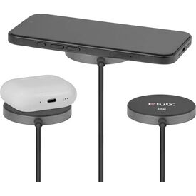CLUB3D CAC-3027 Qi2 25W Wireless Charger Black Qi 2.2 MagSafe