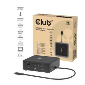 Club 3D 121 USBCQuad Docking Station 2x DisplayPort CSV2542