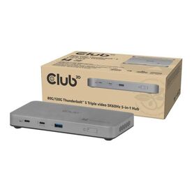 Club 3D 5-in-1 Triple Video Hub, Thunderbolt 5
