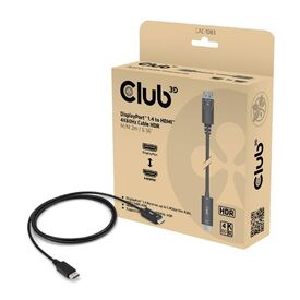 Club 3D Adapter cable DisplayPort male to HDMI male 2 CAC1083