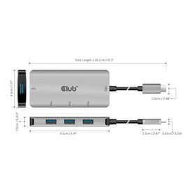 Club 3D CSV1547 Hub 4 x USB 3.1 Gen 2 CSV1547