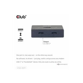 Club 3D CSV2511 Video switch bidirectional, + data + CSV2511