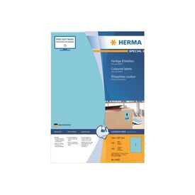 HERMA Coloured labels A4, 210 x 297 mm, blue,