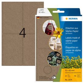 HERMA Multi-purpose labels, 52 x 82 mm, silphie-paper,