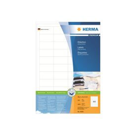 HERMA PREMIUM labels A4, 48,3 x 25,4 mm, white