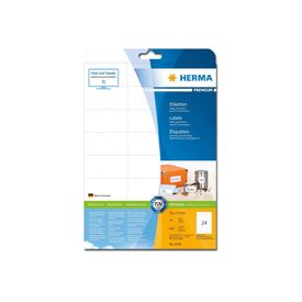 HERMA PREMIUM labels A4, 70 x 37 mm, white, white, 4390
