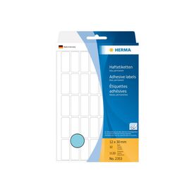 HERMA Permanent adhesive blue 12 x 30 mm 1120 label(s) (32 2353