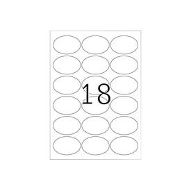 Removable labels A4, 63,5 x 42,3 mm, white
