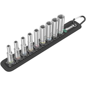 Wera Belt A Deep 1 Socket set 9 pieces 14 in belt 05004525001