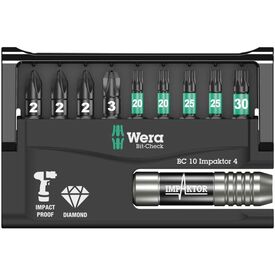 Wera BitCheck 10 Impaktor 4   05057417001