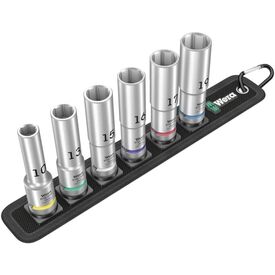 Wera Zyklop Belt C Deep 1 Socket set 6 pieces in 05004565001