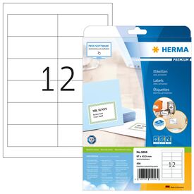 HERMA PREMIUM labels A4, 97 x 42,3 mm, white,