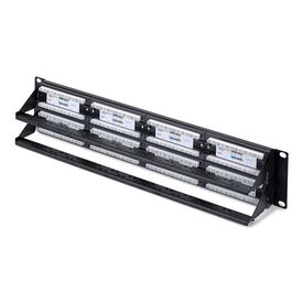 StarTech.com 48-Port 2U Rackmount Cat6 Patch Panel, RJ | CPANEL48