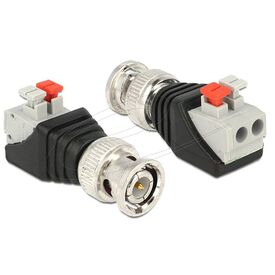 Delock Aerial adapter 2 pin terminal block female to BNC 65525