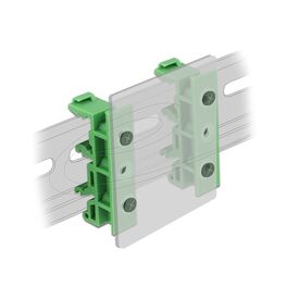Delock DIN rail clip green (pack of 65961