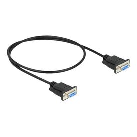 Delock Null modem cable DB9 (F) to DB9 (F) 50 cm 87308