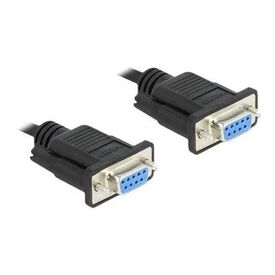 Delock Null modem cable DB9 (F) to DB9 (F) 50 cm 87308
