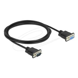 Delock Serial extension cable DB9 (M) to DB9 (F) 2 m 86579