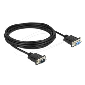 Delock Serial extension cable DB9 (M) to DB9 (F) 5 m 86598