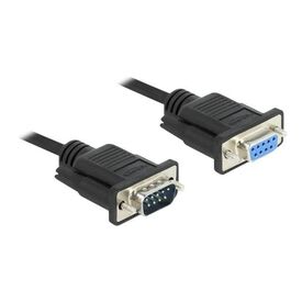 Delock Serial extension cable DB9 (M) to DB9 (F) 5 m 86598