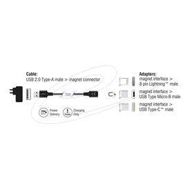 Delock USB charge adapter kit USB (M) to MicroUSB Type 88165