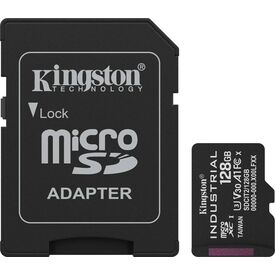 Kingston microSDXC Industrial C10 A1 pSLC Card+ SD SDCIT2128GB