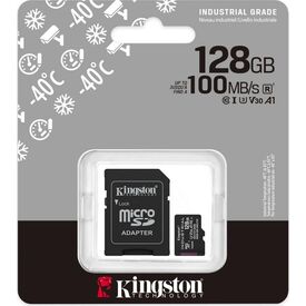Kingston microSDXC Industrial C10 A1 pSLC Card+ SD SDCIT2128GB