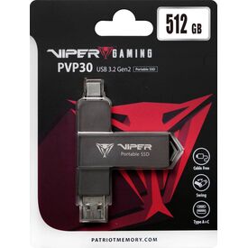 Patriot Viper PVP30 Duo Compact Portable SSD 512GB, PVP30512G28UDG