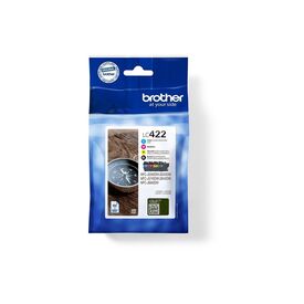 Brother LC422VAL CMYK Ink Value Pack 4×550 Pages