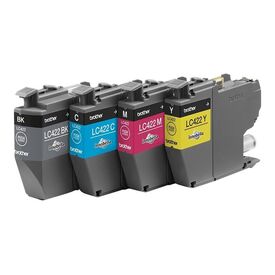 Brother LC422VAL CMYK Ink Value Pack 4×550 Pages