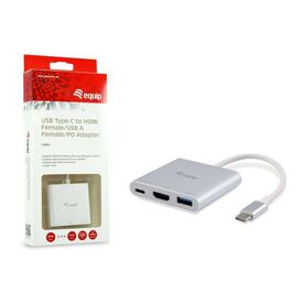 Equip 133461 USB-C to HDMI USB-A PD 4K
