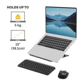Fellowes Alumia Portable Laptop Stand Black 15"