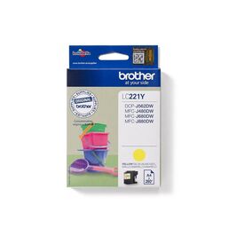 Brother LC221Y Yellow Ink Cartridge