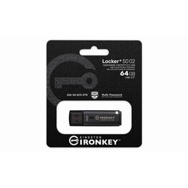 Kingston IronKey Locker+ 50 G2 64GB Encrypted USB Drive